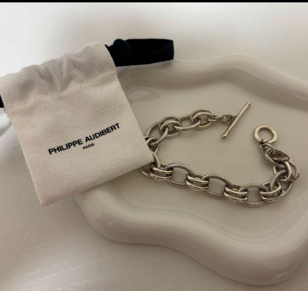 美品】PHILIPPE AUDIBERT チェーンブレスレット - メルカリ