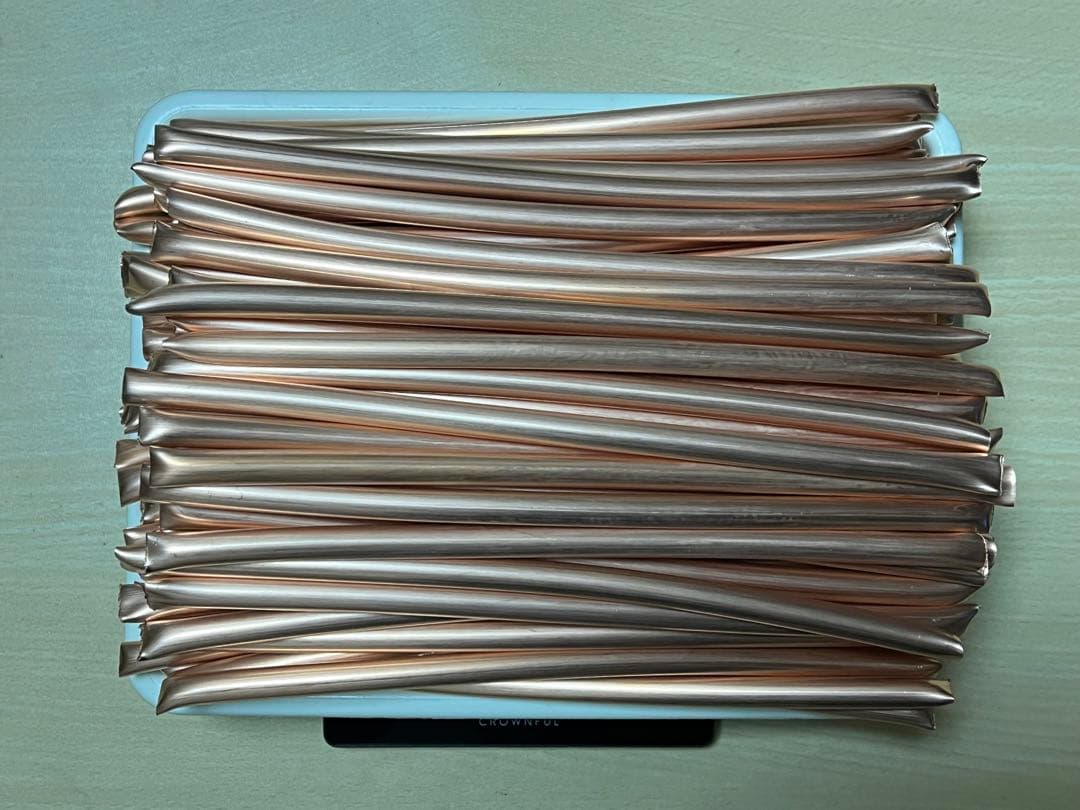 銅 銅管10φ 8.189kg ピカ銅 2号銅 並銅傷や汚れあり