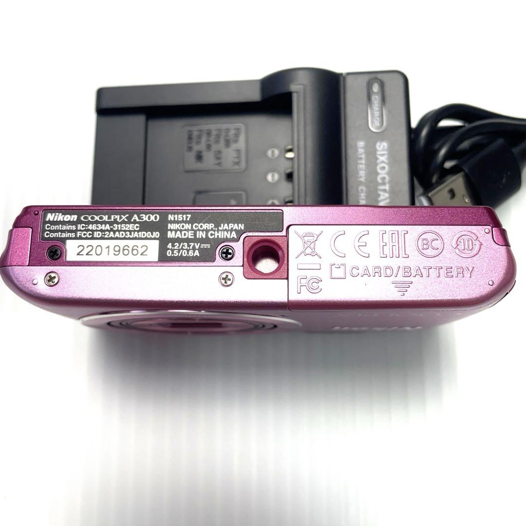 ジャンクNikon COOLPIX A300 pinkピンク ニコンWi-Fi - メルカリ