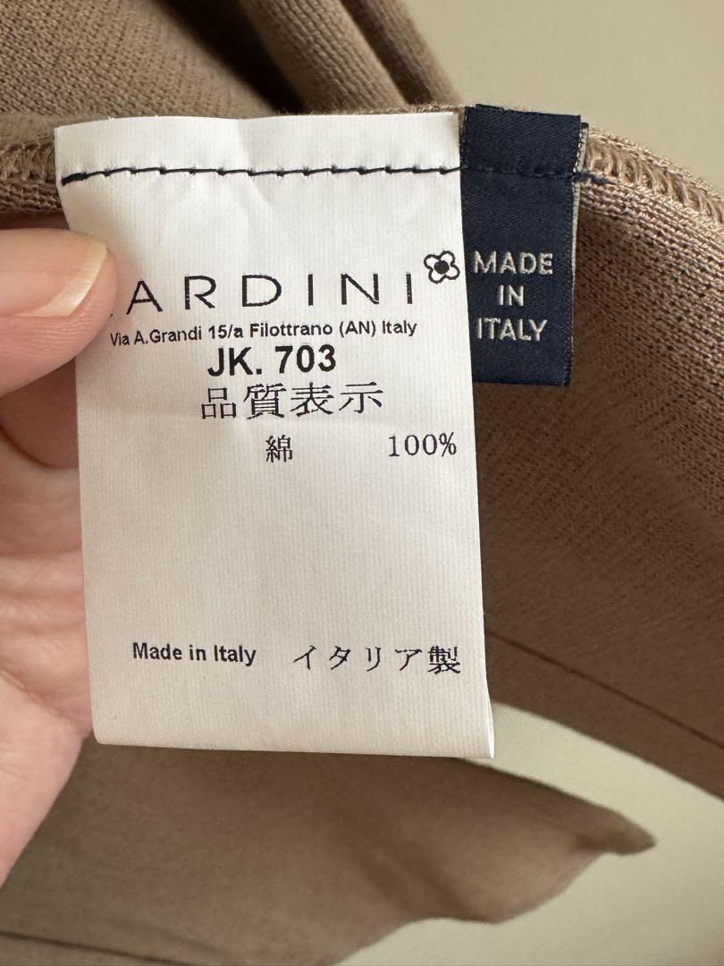 LARDINI ベージュ ニットジャケット