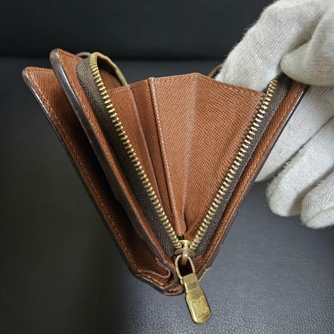 【良品】ルイ・ヴィトン モノグラム ポルトパピエジップ 二つ折り財布