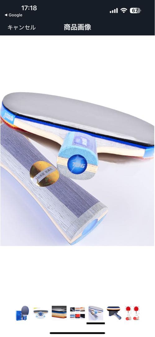 TG Blue 卓球ラケット 表ソフト　紅双喜