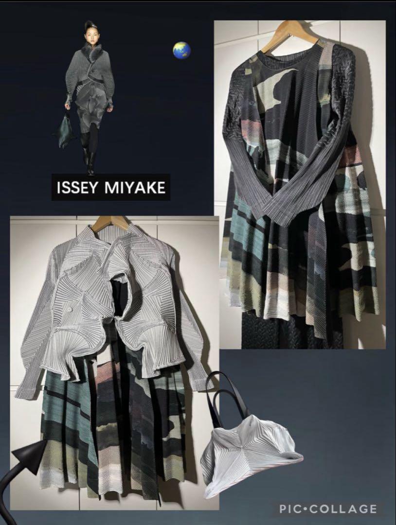 イッセイミヤケ ３Ｄ パノラマ スチーム系プリーツ ISSEY MIYAKE