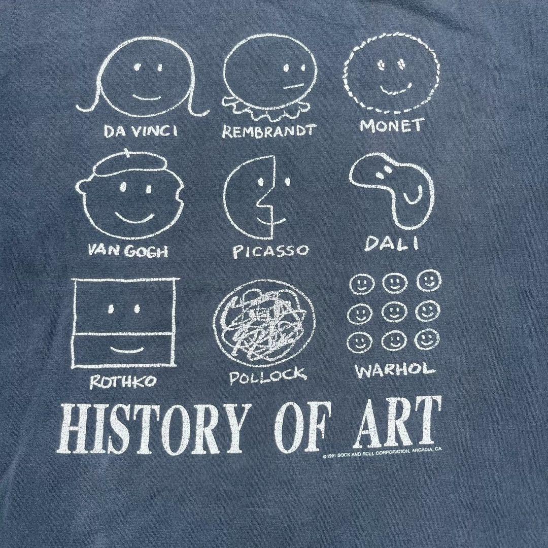 【35％OFF】 90s Smily メルカリ - プリントT アート Art of History Face トップス