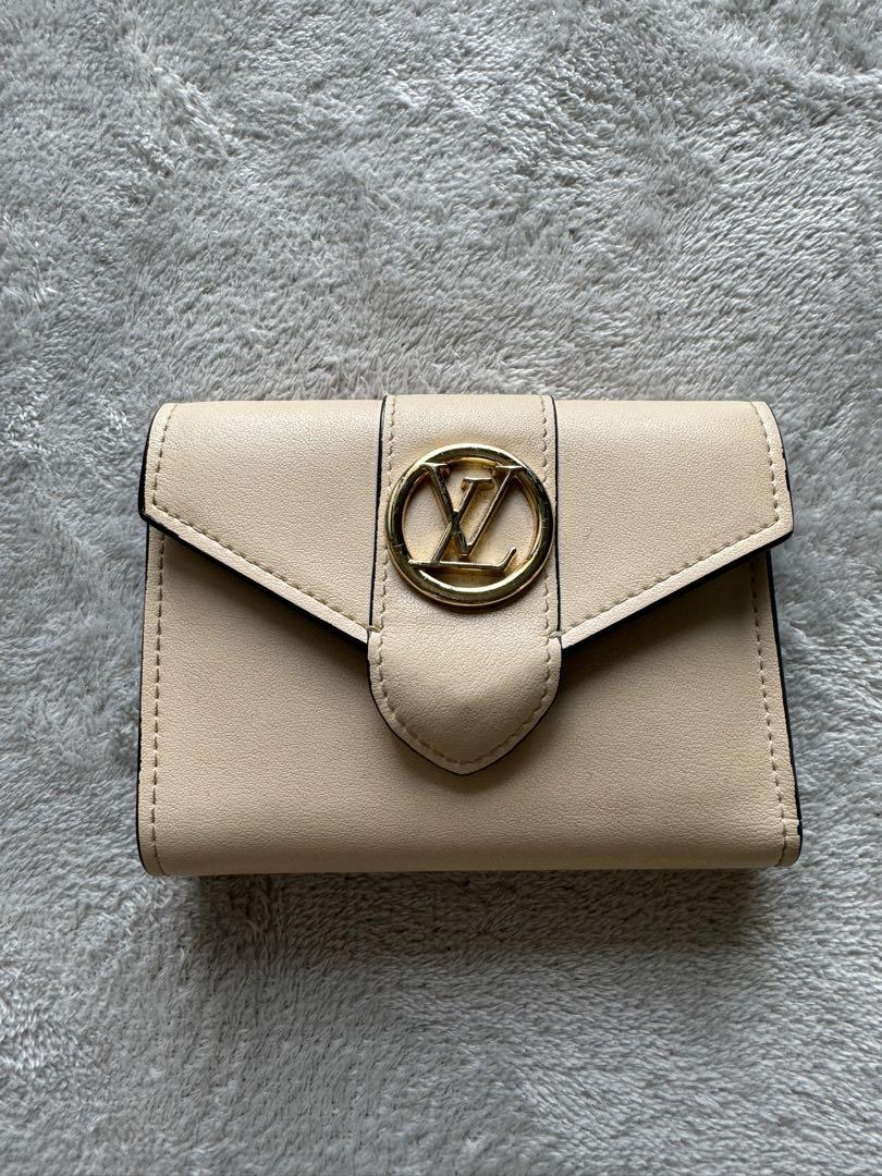 Louis Vuitton 二つ折り財布 ベージュ
