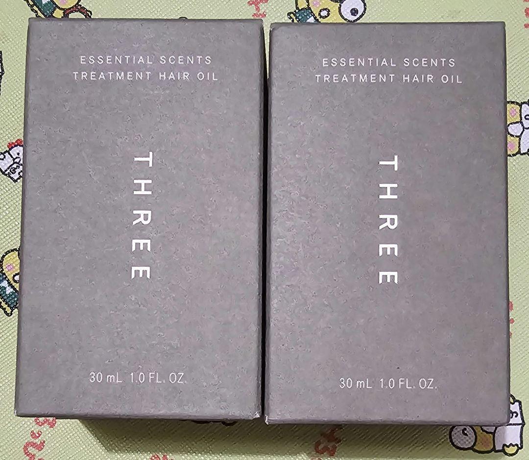 THREEエッセンシャルセンツ トリートメント ヘア オイル 2本セット