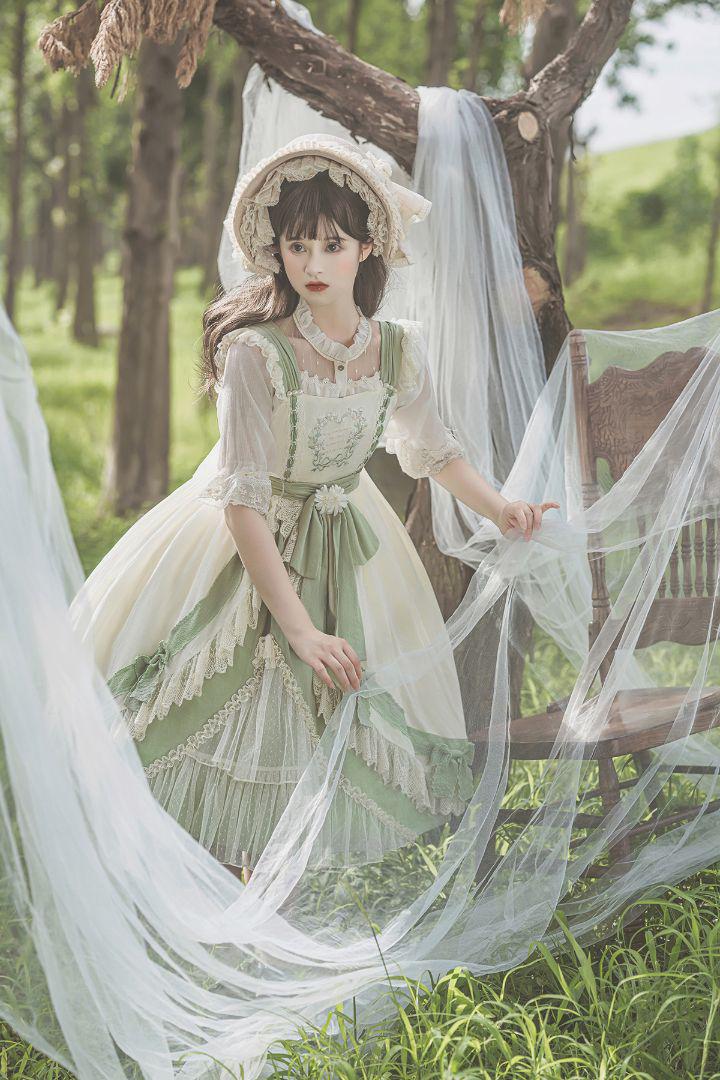 2022年春の LO170 星屑ガーデン ワンピース ロリータ 洋服 オリジナル