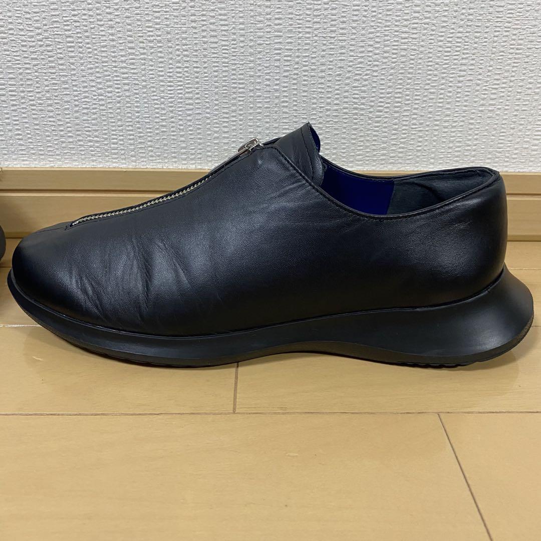 シノビス　SINOBIS　フロントジップ レザーシューズ　26.5cm　美品