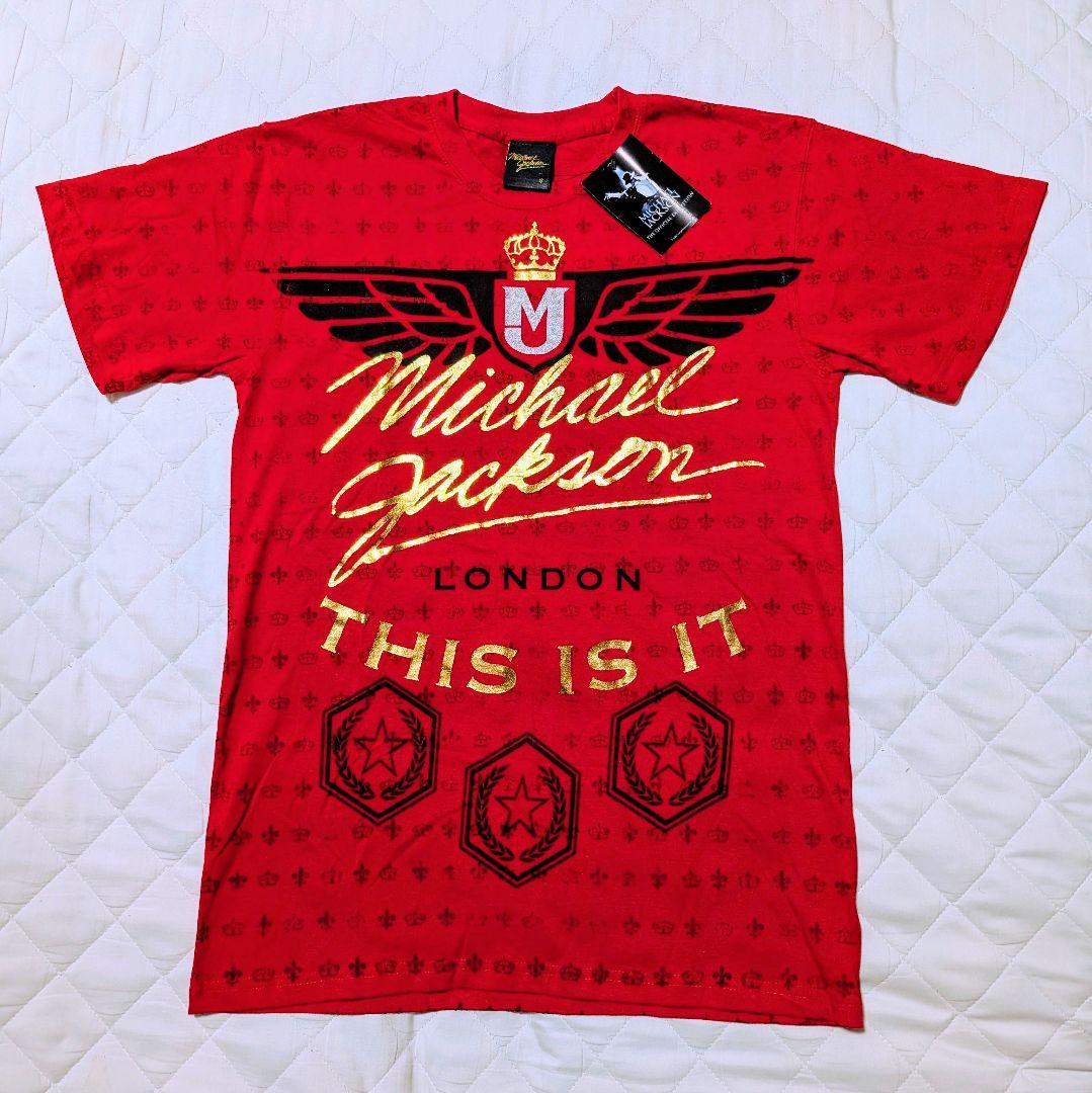MICHAEL JACKSON Tシャツ マイケル・ジャクソン レッド 新品