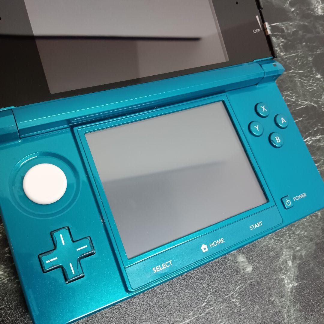 【動作確認済】ニンテンドー3DS本体 ゲー厶機 任天堂 アクアブルー