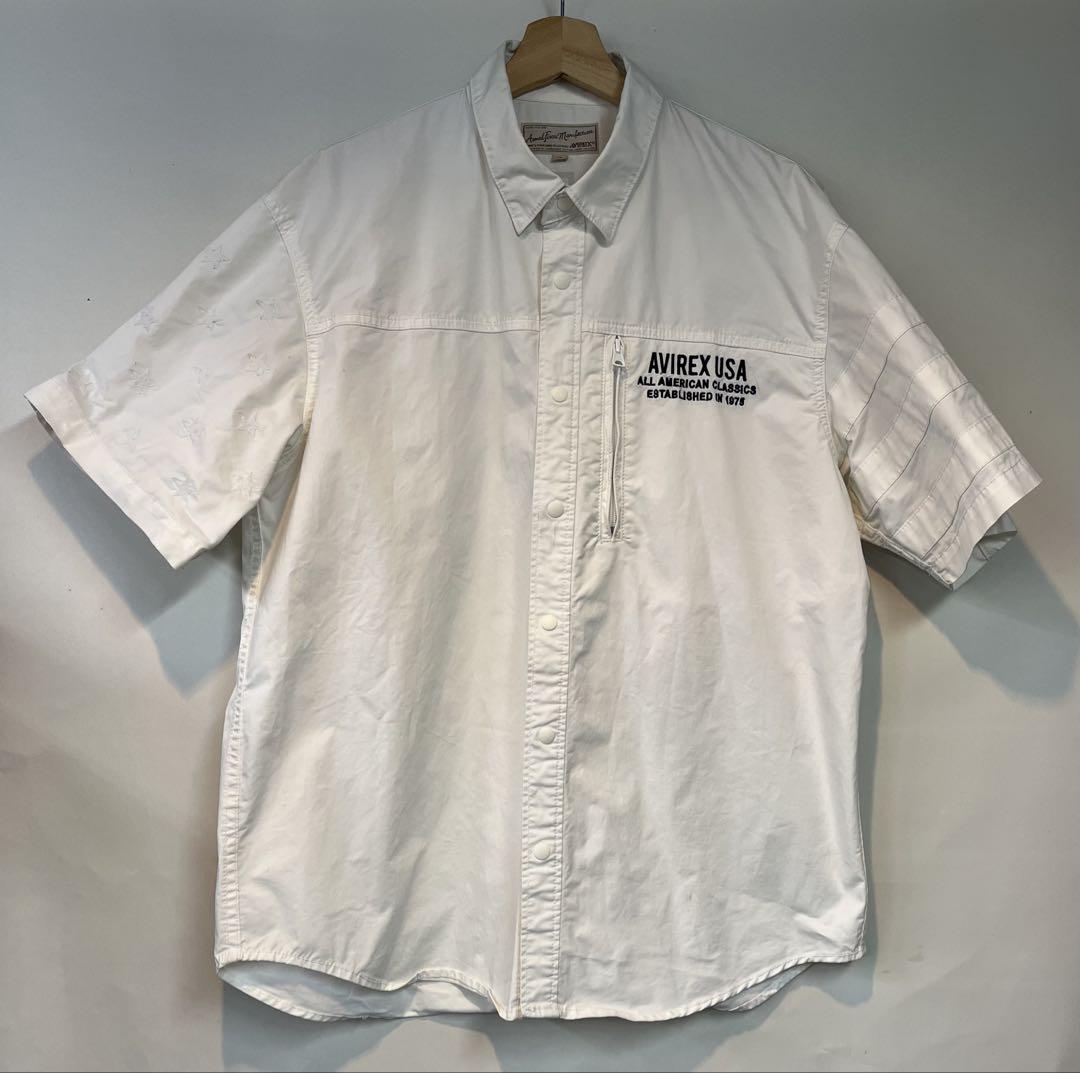 AVIREX USA 半袖シャツ ホワイト
