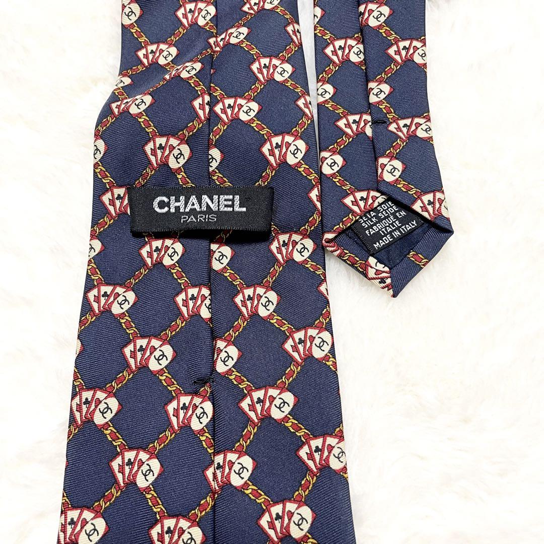 CHANEL シャネル ネクタイ シルク100 ココマーク ブランド イタリア製