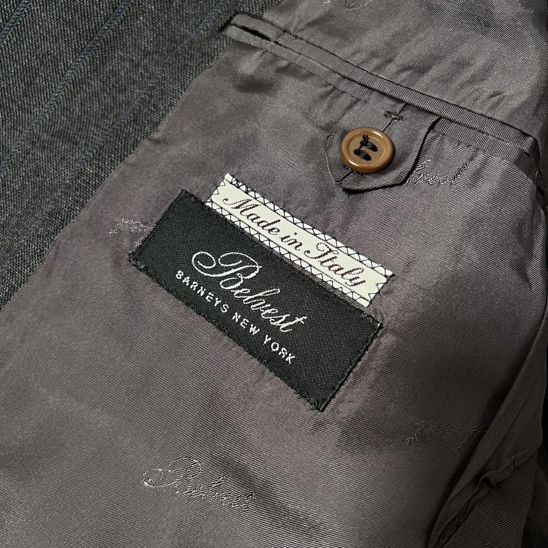 Belvest ベルベスト バーニーズニューヨーク スーツ イタリア製 48