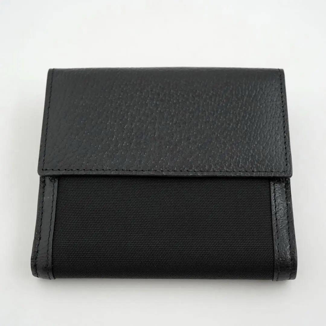 ✨新品未使用・箱付き✨ GUCCI グッチ 二つ折り Gロゴ レザー キャンバス 画像3