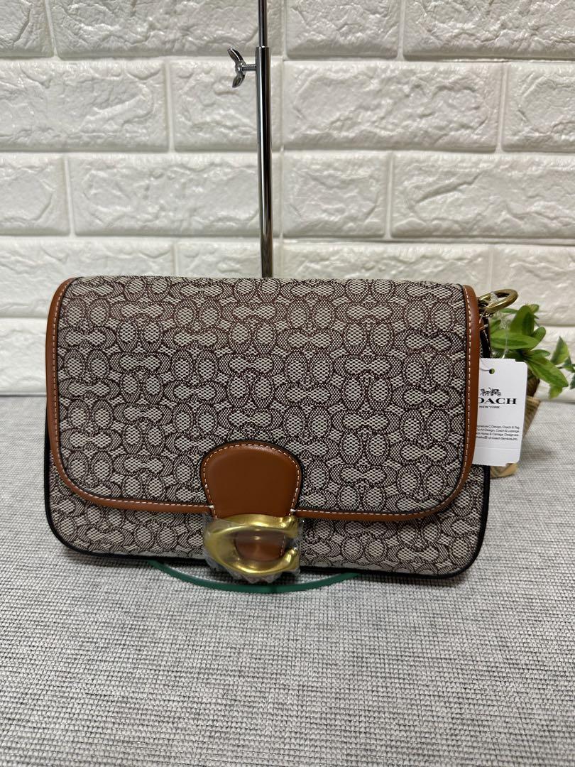 COACH ソフト タビー ショルダー・マイクロ シグ ジャカード 新品コーチソフト タビー ショルダー バッグ・マイクロ