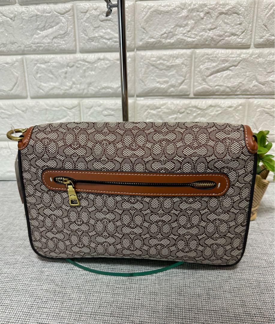 COACH ソフト タビー ショルダー・マイクロ シグ ジャカード 新品コーチソフト タビー ショルダー バッグ・マイクロ