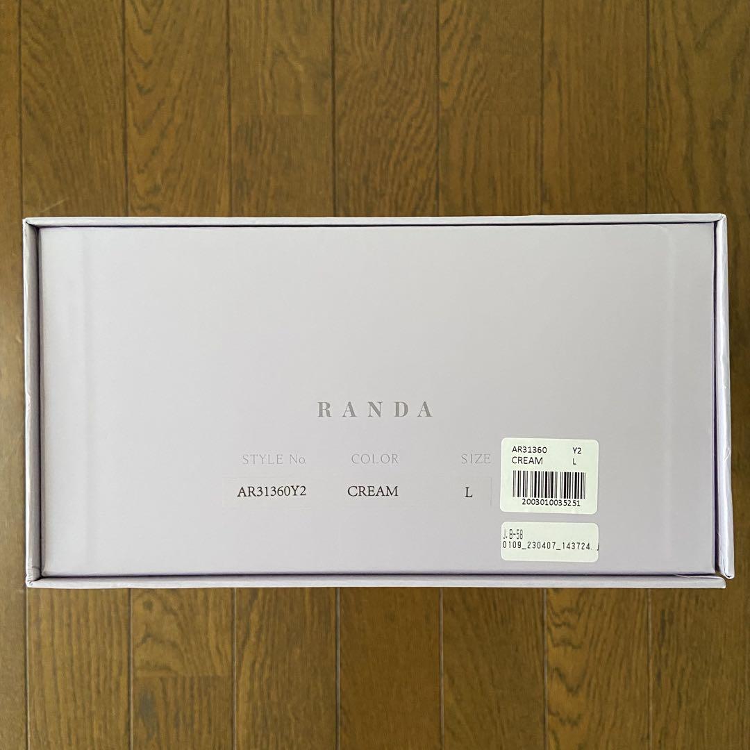 【RANDA】ラプンツェル フラワースポーツサンダル パール ビーズ 花柄