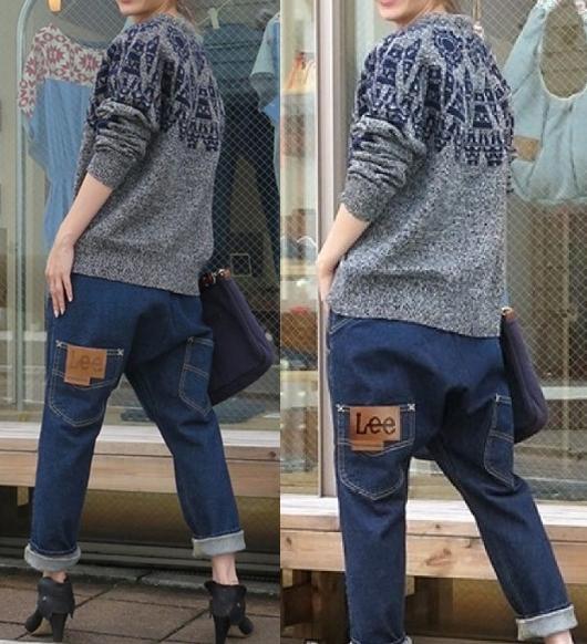 Lee x mercibeaucoup, サルエルパンツM デニムパンツジーンズ