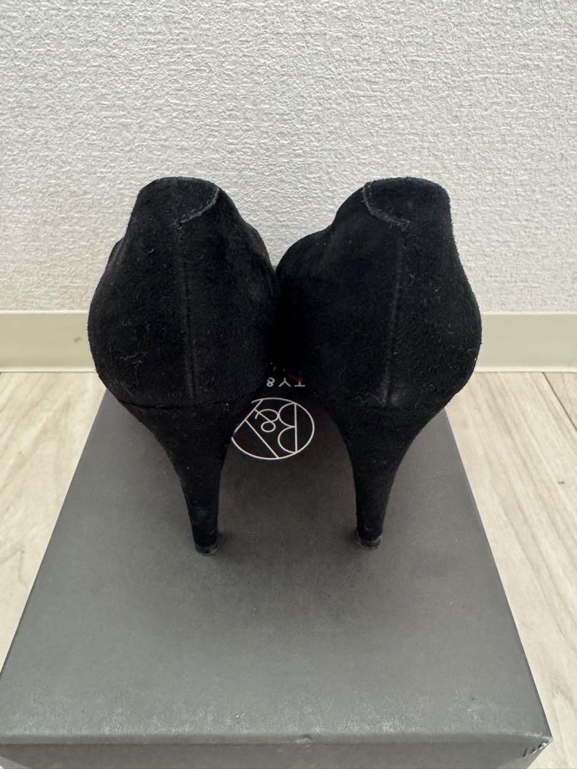 Diana】黒 スエード ハイヒール 約8cm ヒール - 靴工場 直営 店