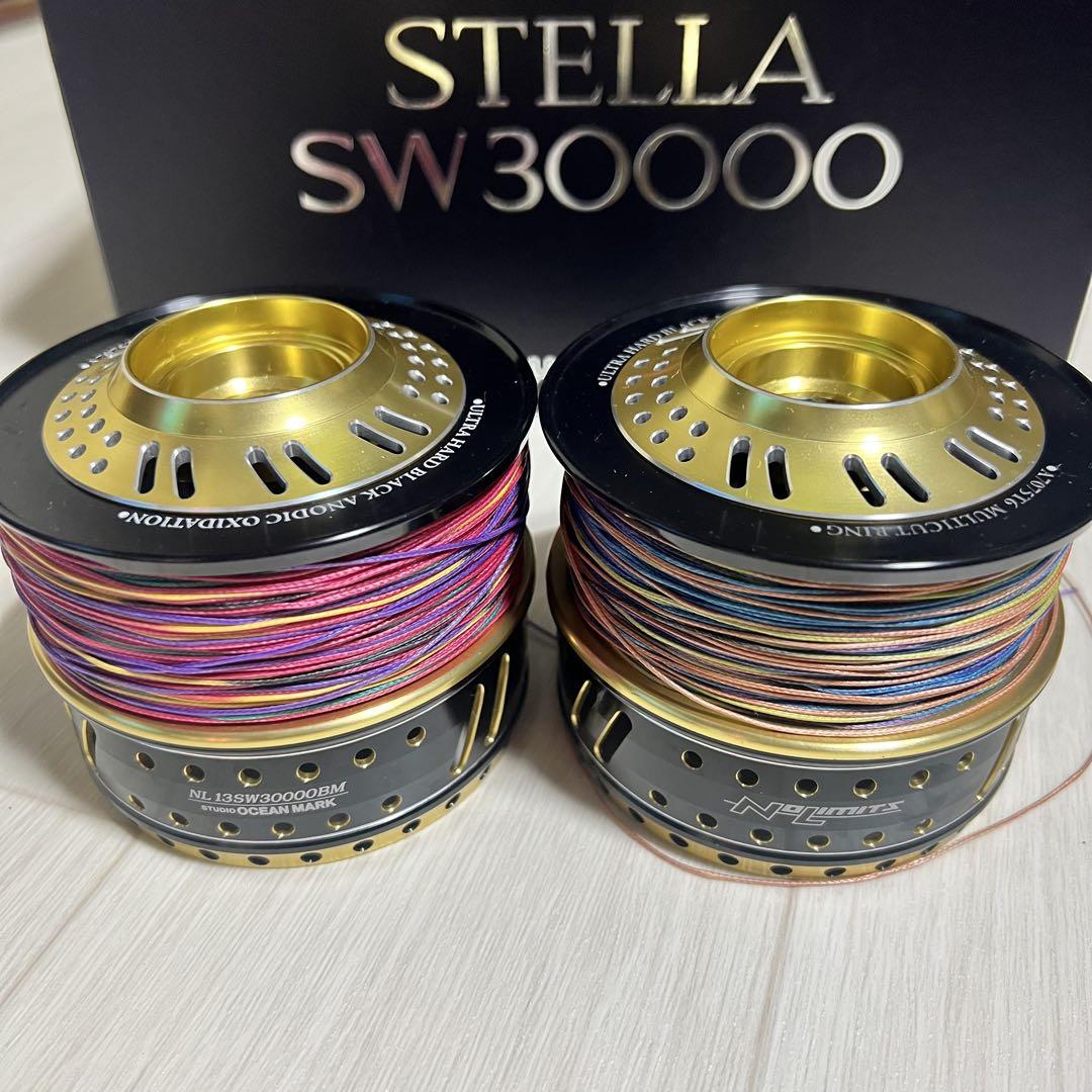 SHIMANO STELLA SW30000 スピニングリール、スプール2個付き