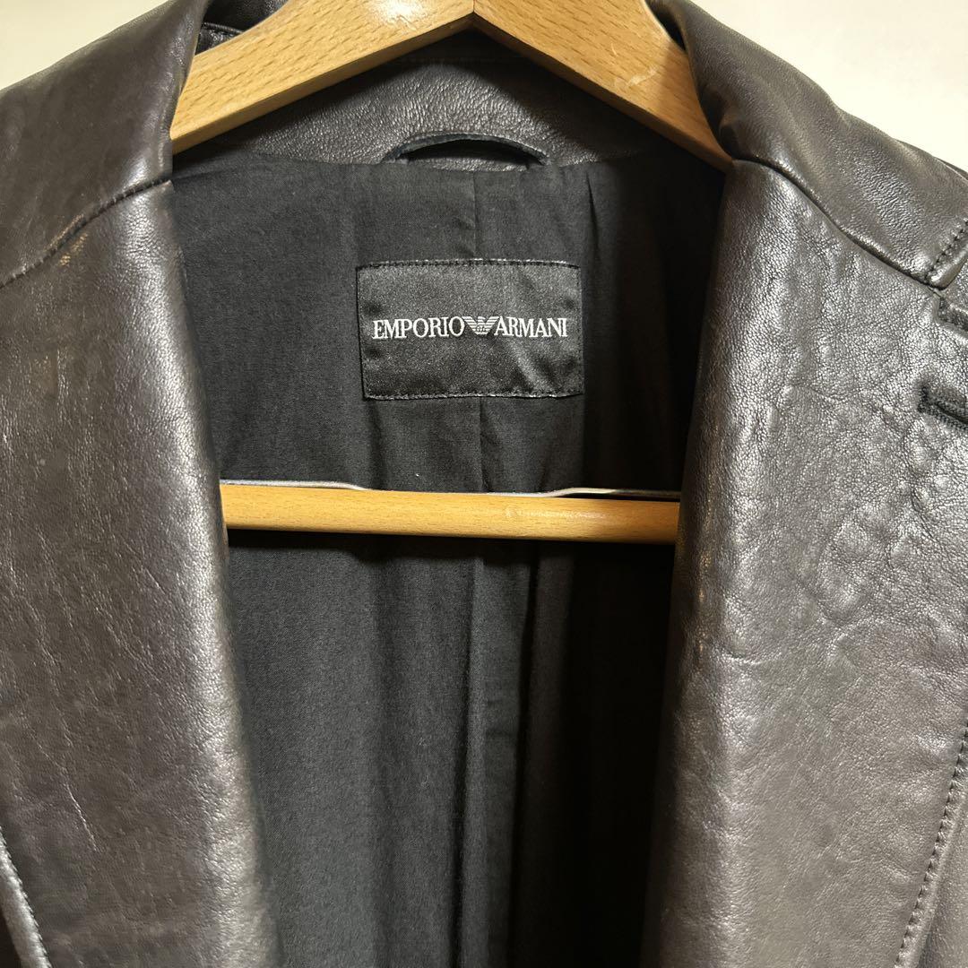 EMPORIO ARMANI レザーコート