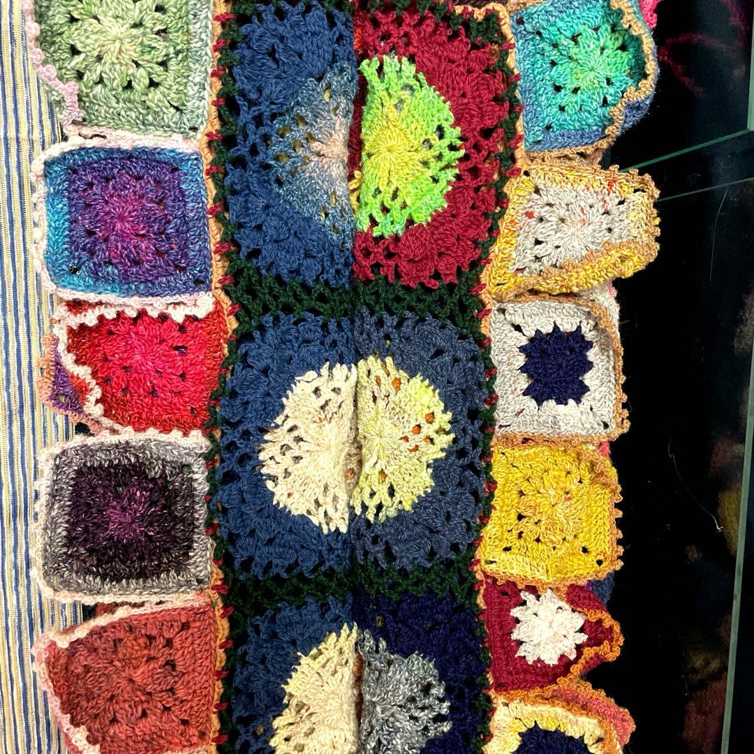 かぎ針編みゆったりマルチなブランケット 〜暖笑〜120×130cm