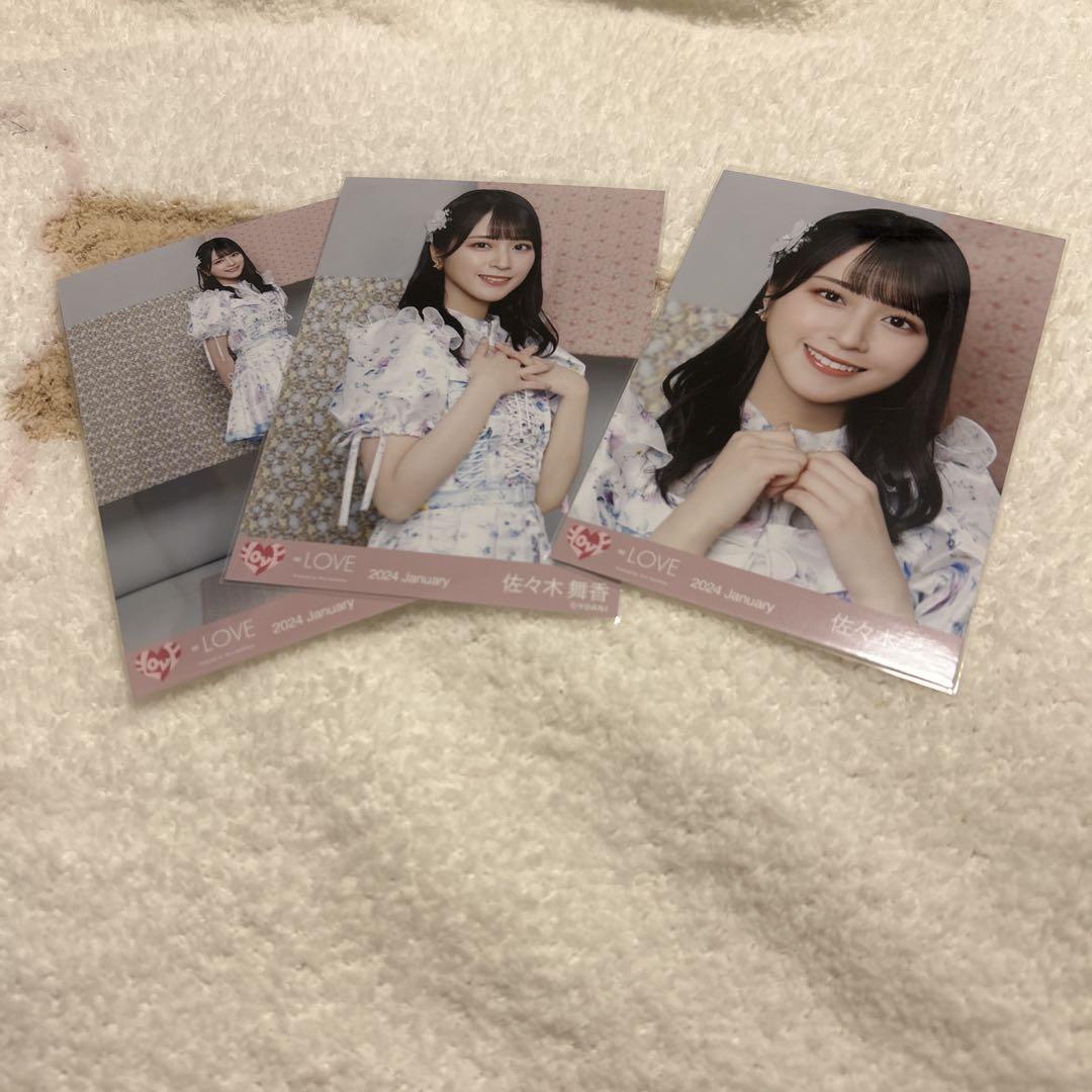 イコラブ イコールラブ 佐々木舞香 生写真 6周年 メンカラ