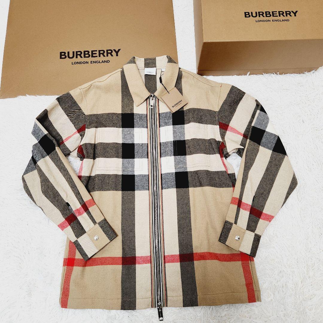 新品】22AW BURBERRY バーバリー ノバチェック シャツブルゾン M 新品】22AW BURBERRY バーバリー ノバチェック シャツブルゾン M