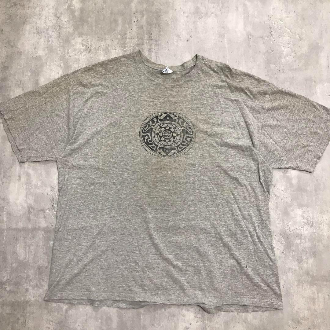 90s オールドネイビー old navy 染込み ネイティブ柄 Tシャツ