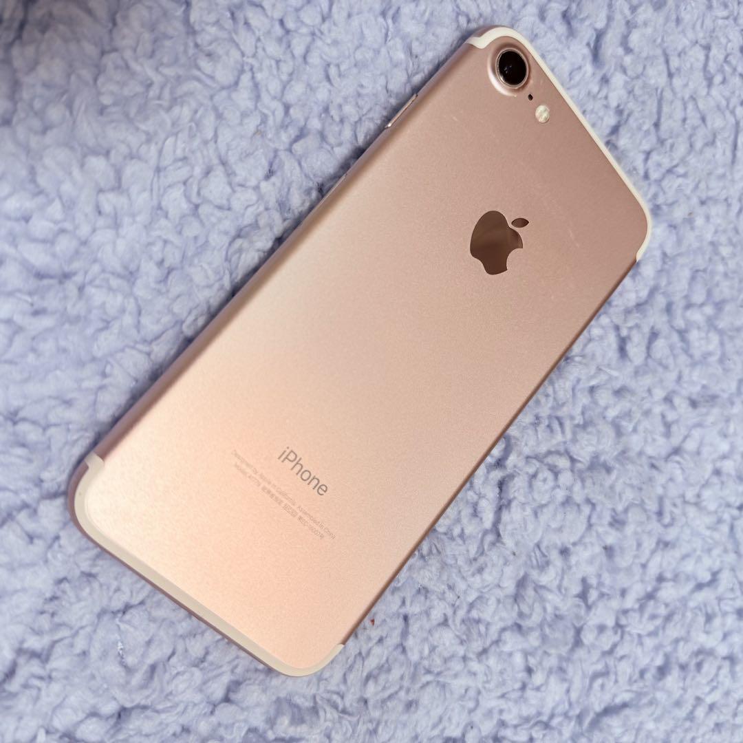 iPhone 7 　本体　128GB ローズゴールド　初期化済み　箱付き iPhone 7 本体 128GB ローズゴールド 初期化済み 箱付き