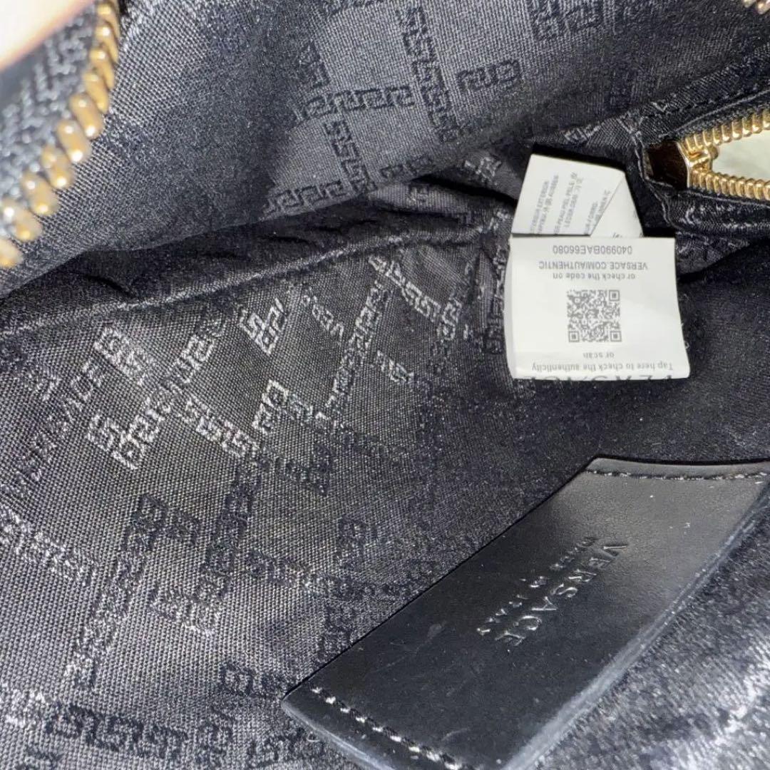 【希少】VERSACE Medusa Belt Bag ウエストバッグ 黒 金