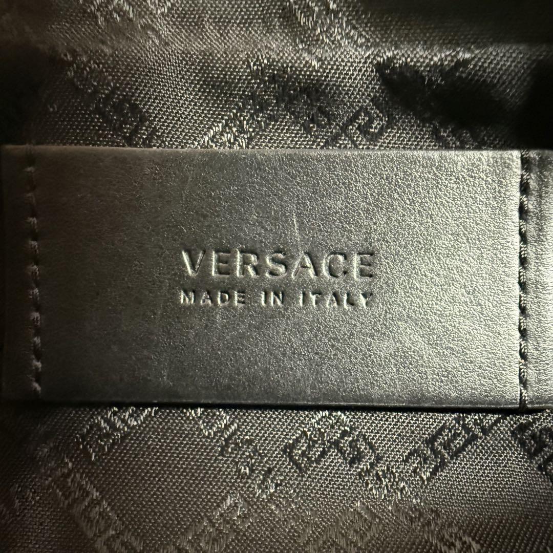 【希少】VERSACE Medusa Belt Bag ウエストバッグ 黒 金