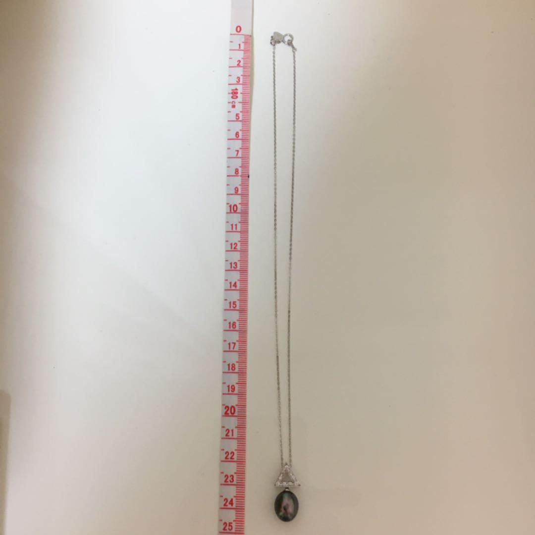 真珠 WGダイヤ付き真珠 保証書付き dN3zt-m64797219671 黒蝶ケシパールペンダント k18 超特価在庫
