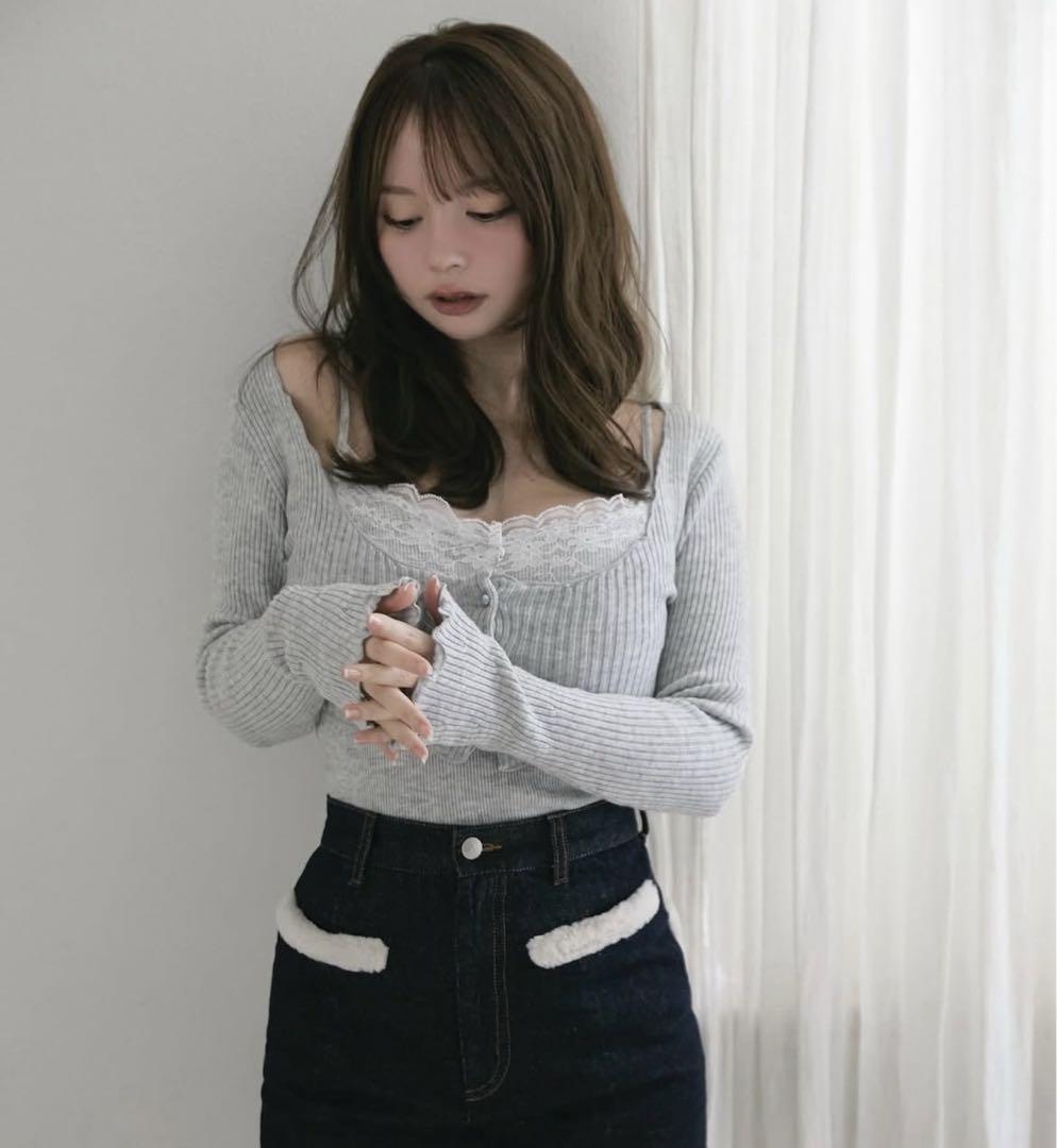 【定価出品】andmary Maisie lace camisole set