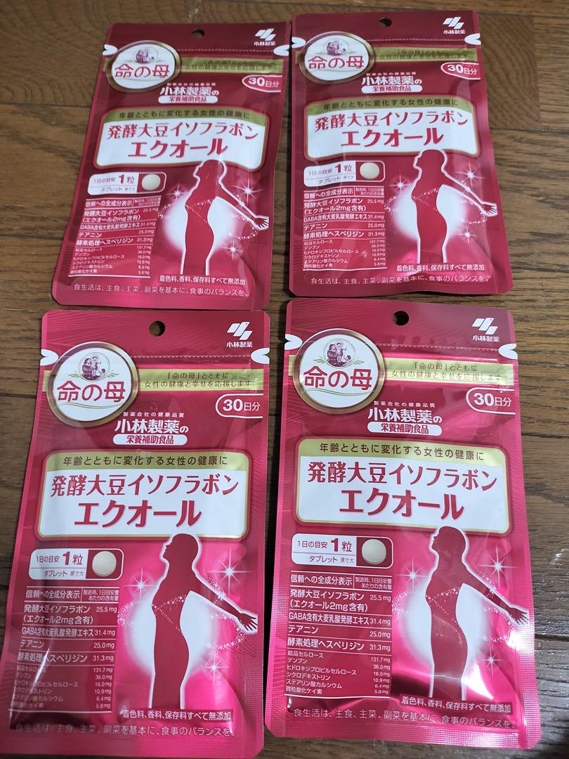 命の母　小林製薬　エクオール　30日分　4袋　サプリメント　大豆イソフラボン 5,451円