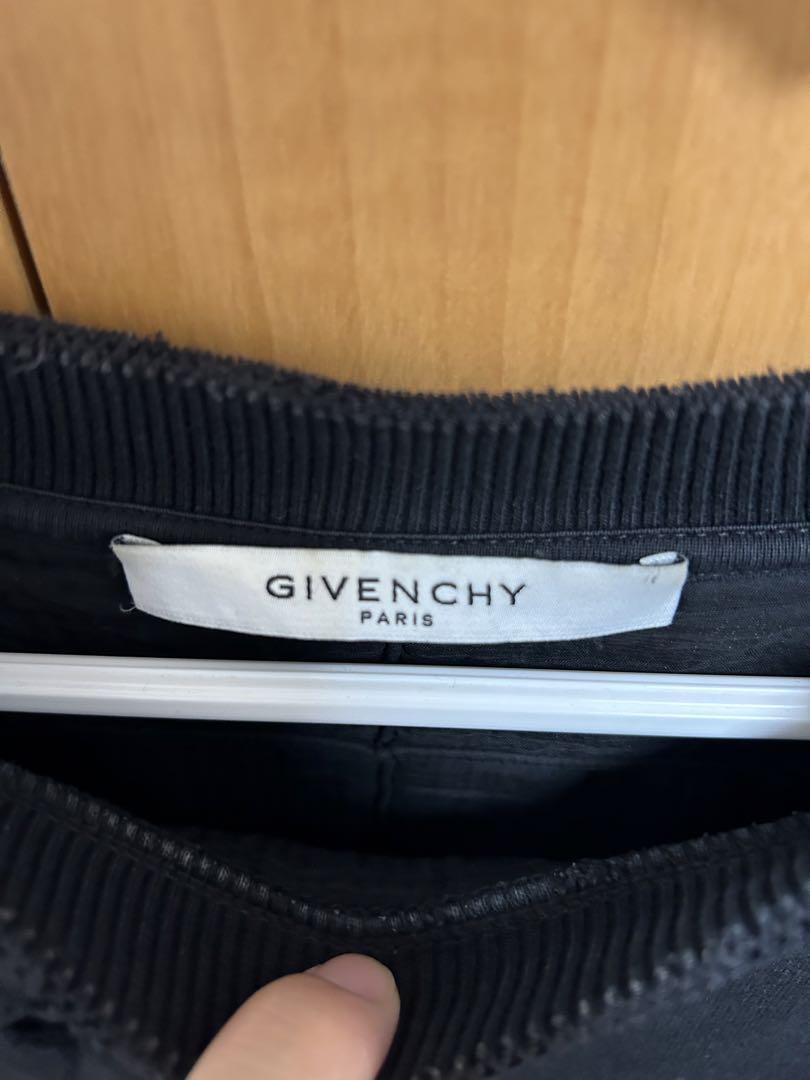 GIVENCHY ダメージ加工トレーナー