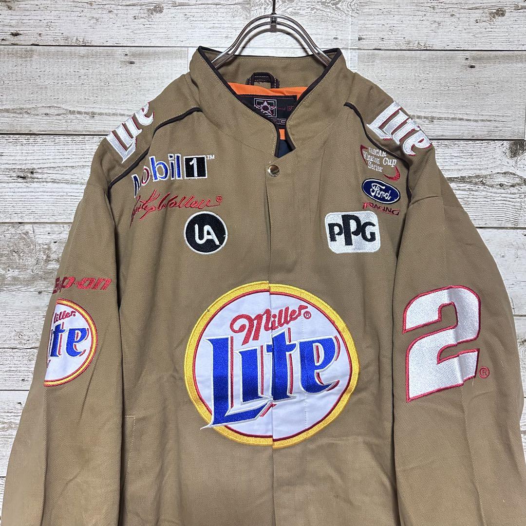DESIGNジェフハミルトンレーシングジャケットペールカーキ砂XLBeer