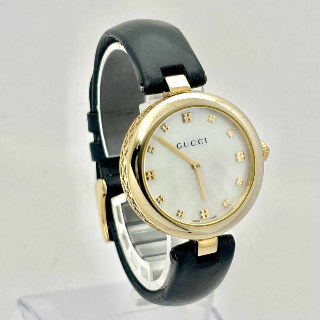【新品電池】 GUCCI ディアマンティッシマ シェル ゴールド ボーイズ 新品電池】 GUCCI ディアマンティッシマ シェル ゴールド
