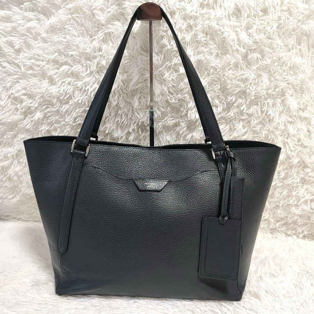 高級✨ペッレモルビダ コローレ Colore A4 トートバッグ 牛革 ネイビー