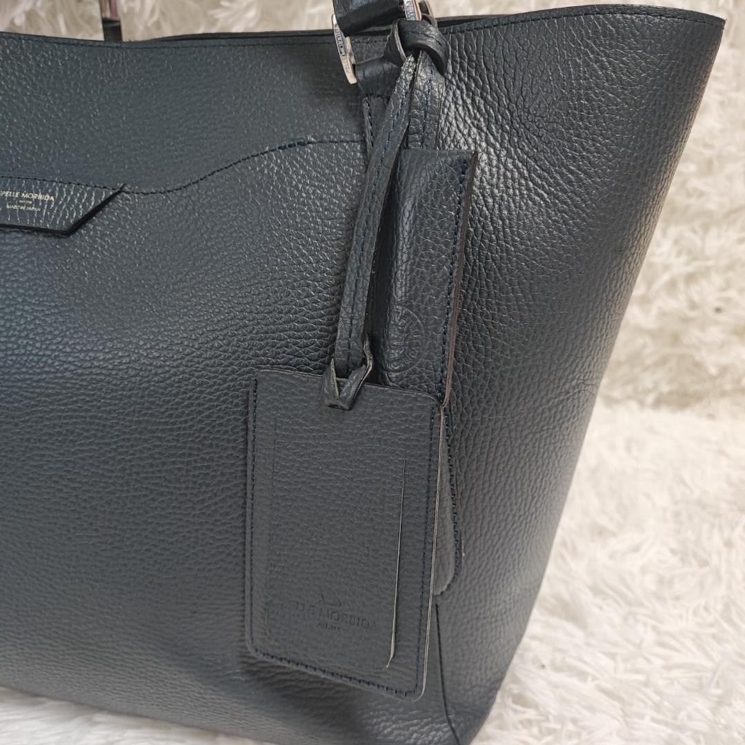 高級✨ペッレモルビダ コローレ Colore A4 トートバッグ 牛革 ネイビー
