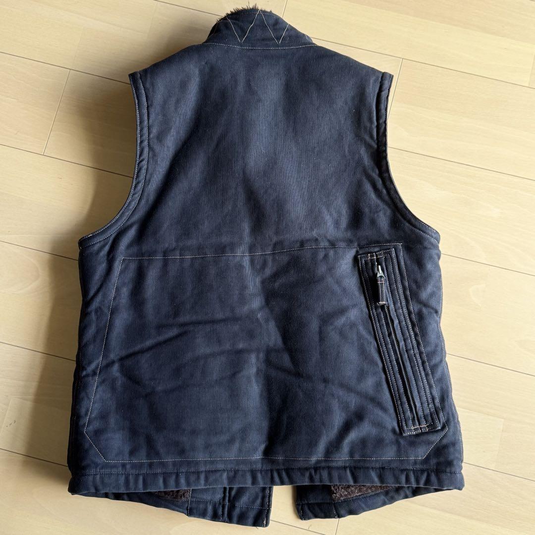 フリーホイラーズ　ウインターアビエーターズベスト　NAVY 38