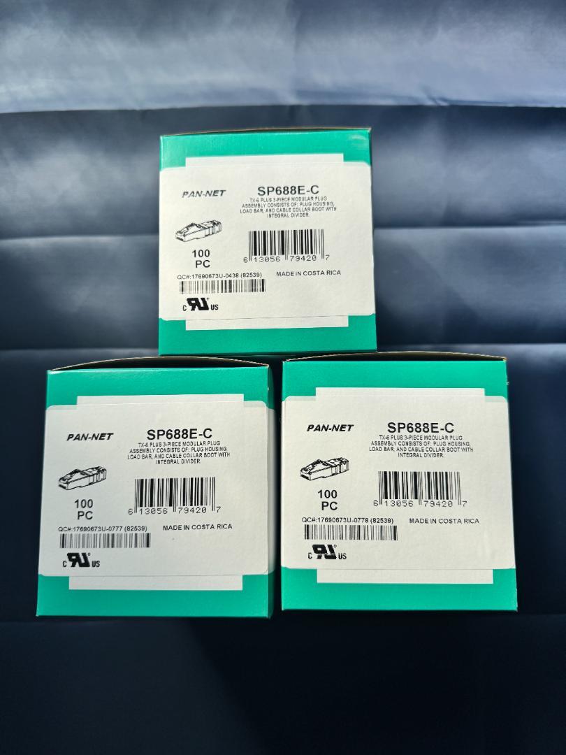 【300個】PANDUIT Cat6 モジュラプラグ SP688E-C