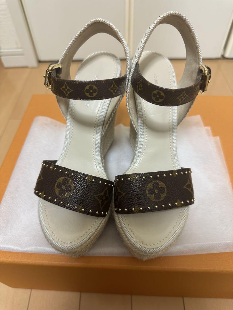 Louis Vuitton モノグラム ウェッジサンダル 35