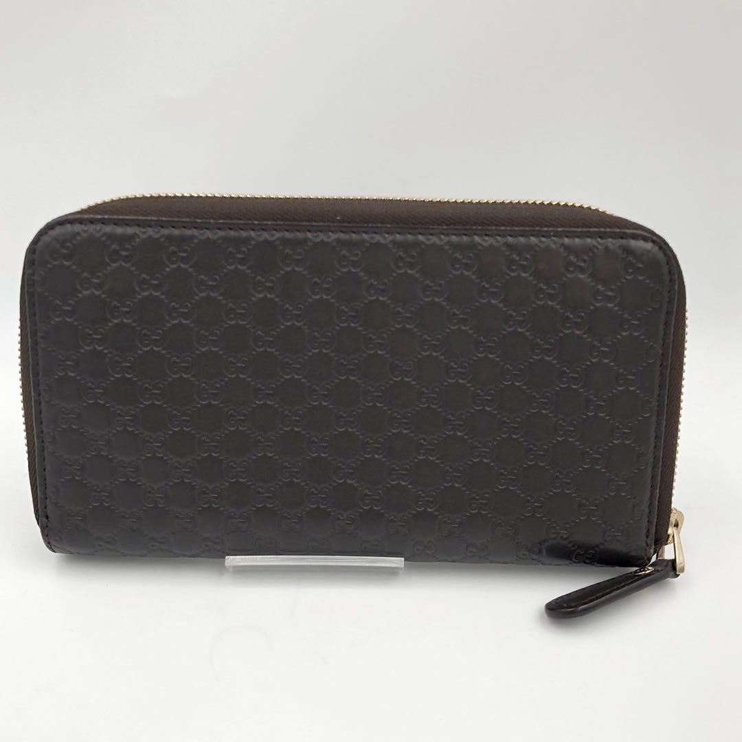 美品◎GUCCI グッチ ラウンドファスナー ブラウン 長財布
