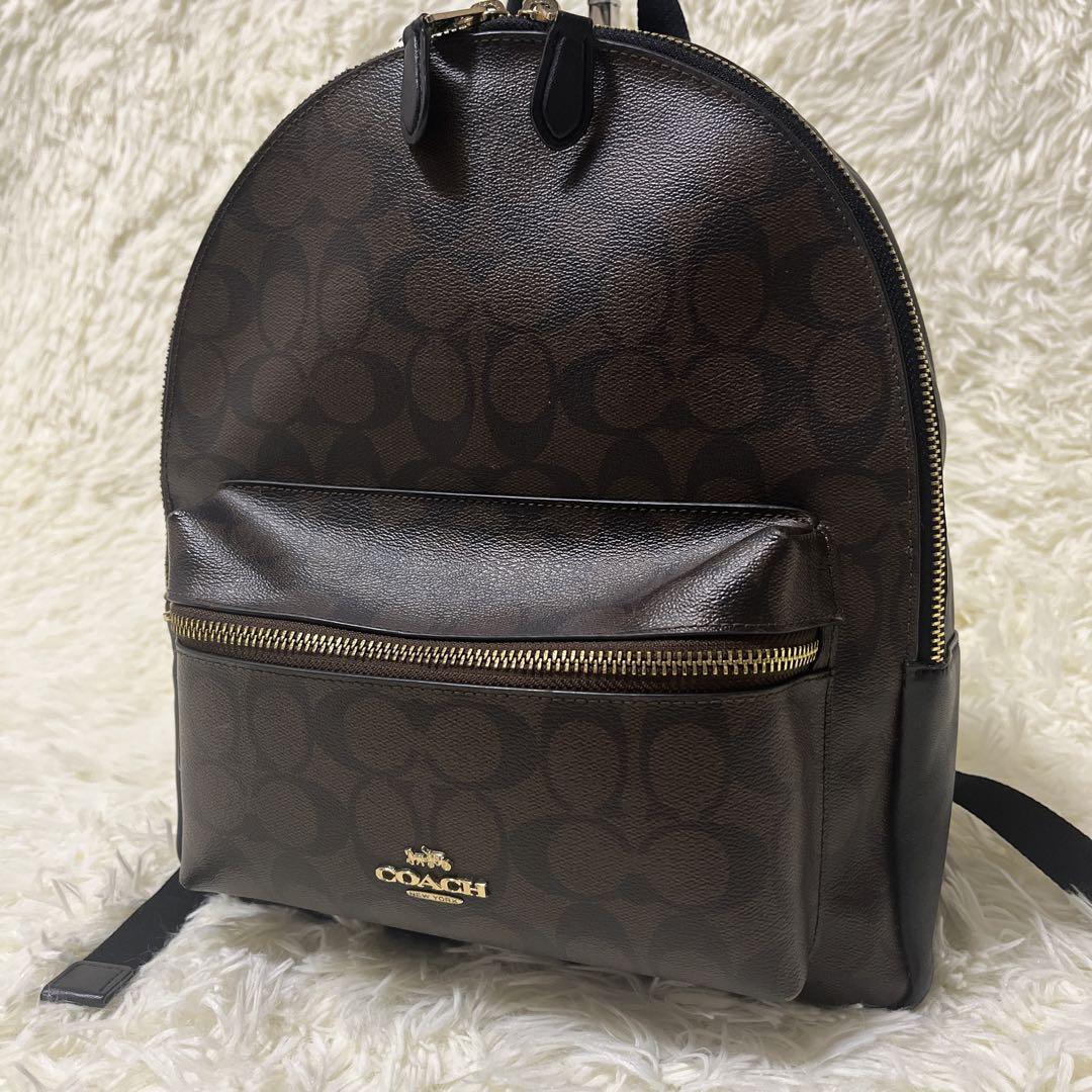 コーチ COACH COACH F32200 SVAVK ミディアム チャーリー バックパック シグネチャー キャンバス レディース リュック・バックパック  カ(502045472) | コーチ(COACH) - d fashion
