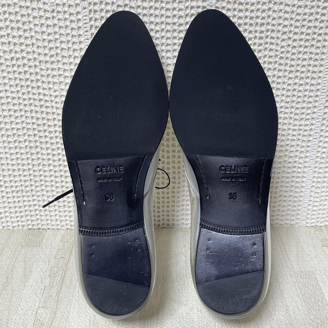 ☆1回使用 超美品☆ CELINE セリーヌ レースアップ シューズ レザー製