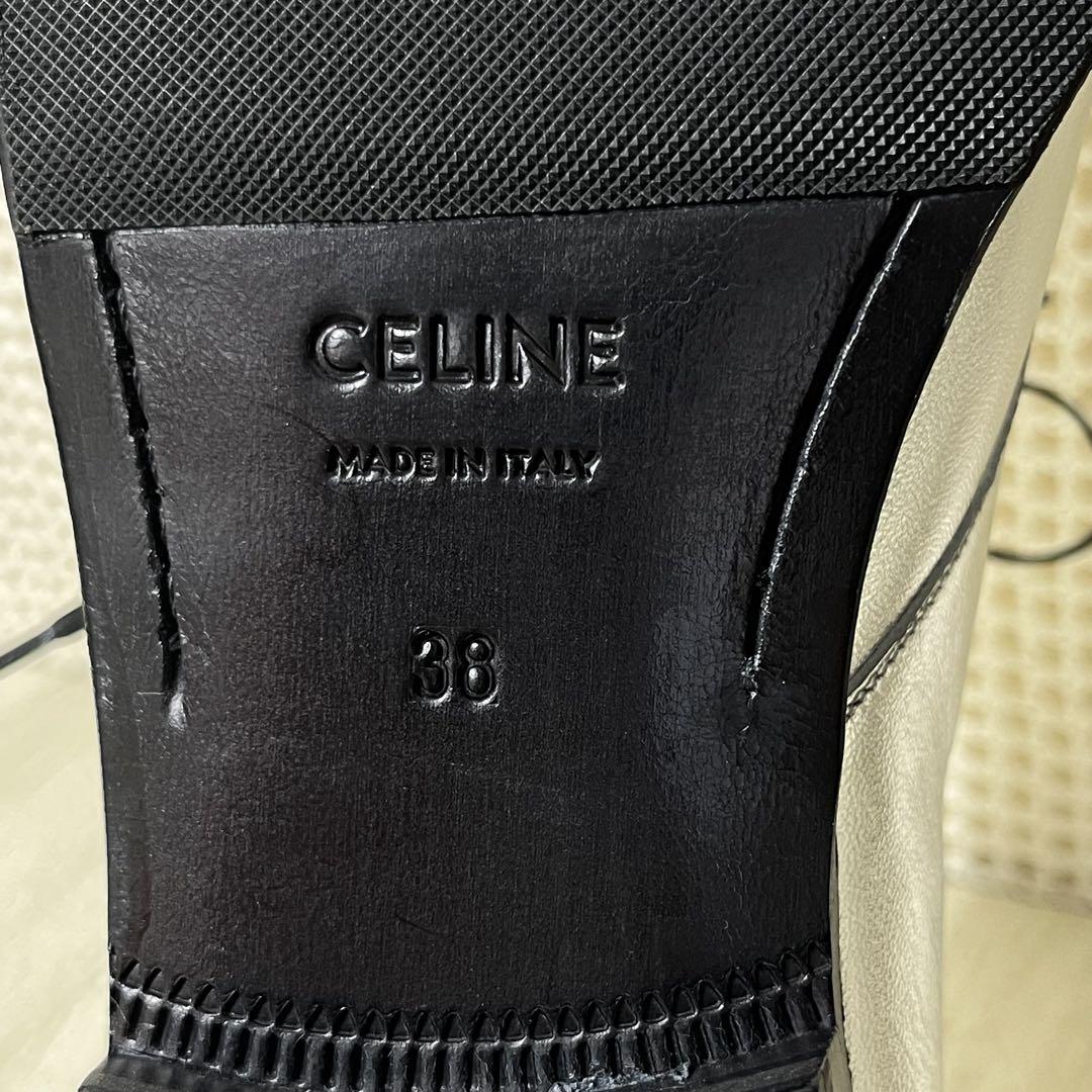 ☆1回使用 超美品☆ CELINE セリーヌ レースアップ シューズ レザー製