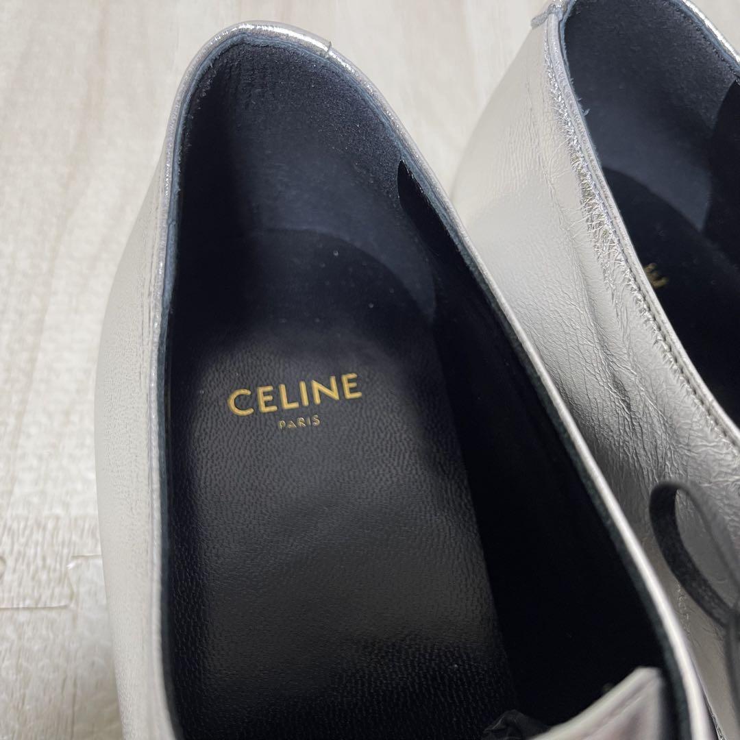 ☆1回使用 超美品☆ CELINE セリーヌ レースアップ シューズ レザー製