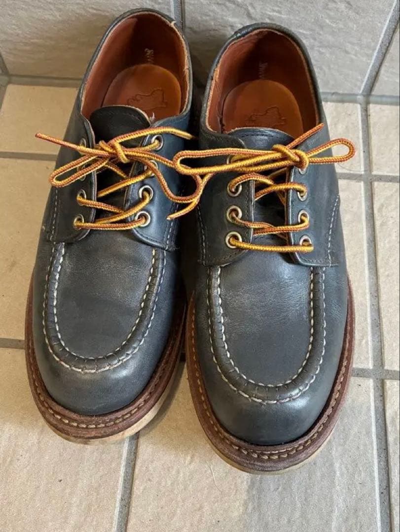 RED WING グレー レザーシューズ24.5cm RED WING
