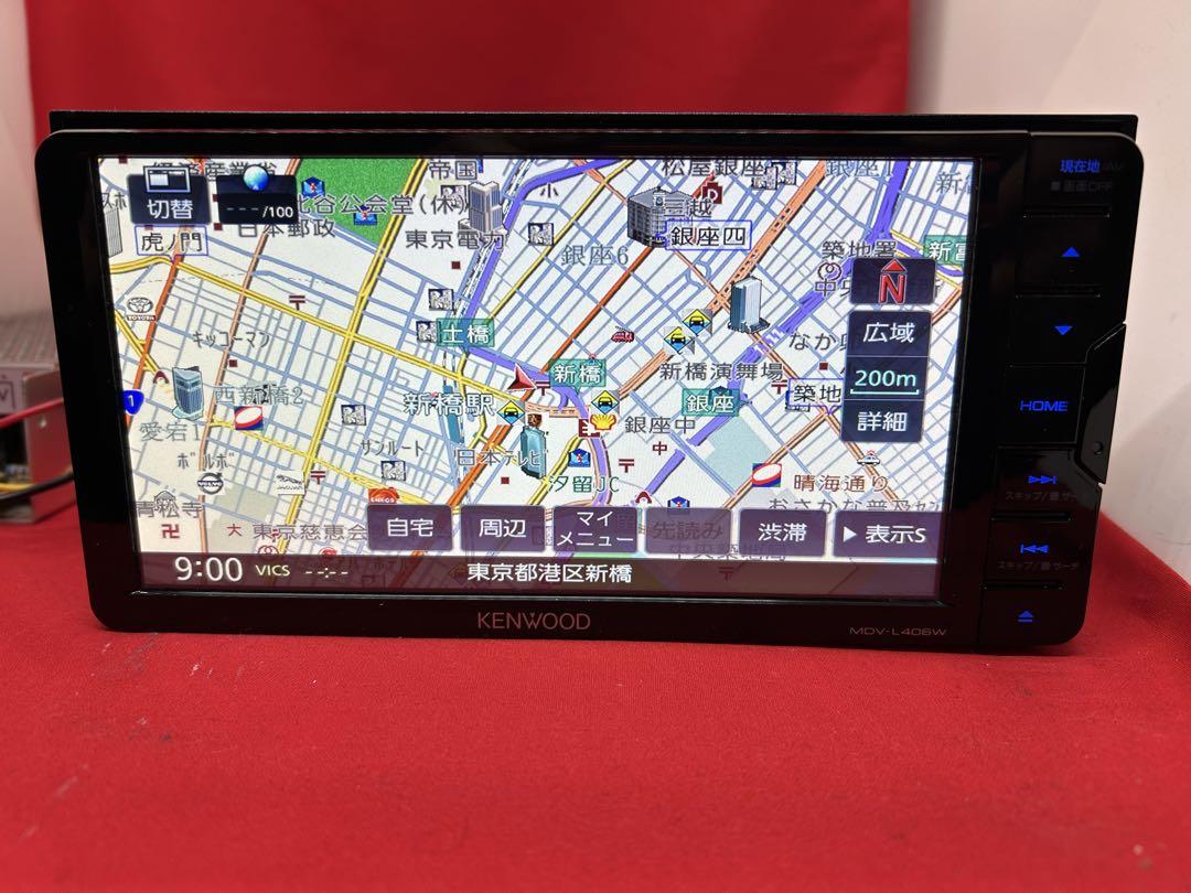 ⭐︎美品⭐︎ KENWOOD 2025年春地図MDV-L406W 新品バックカメラ